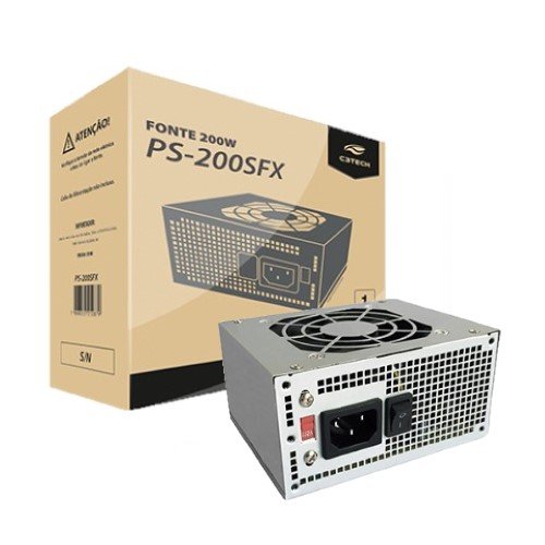 FONTE ALIM SFX 200W REAIS SATA PS-200SFX S/CABO C3 TECH